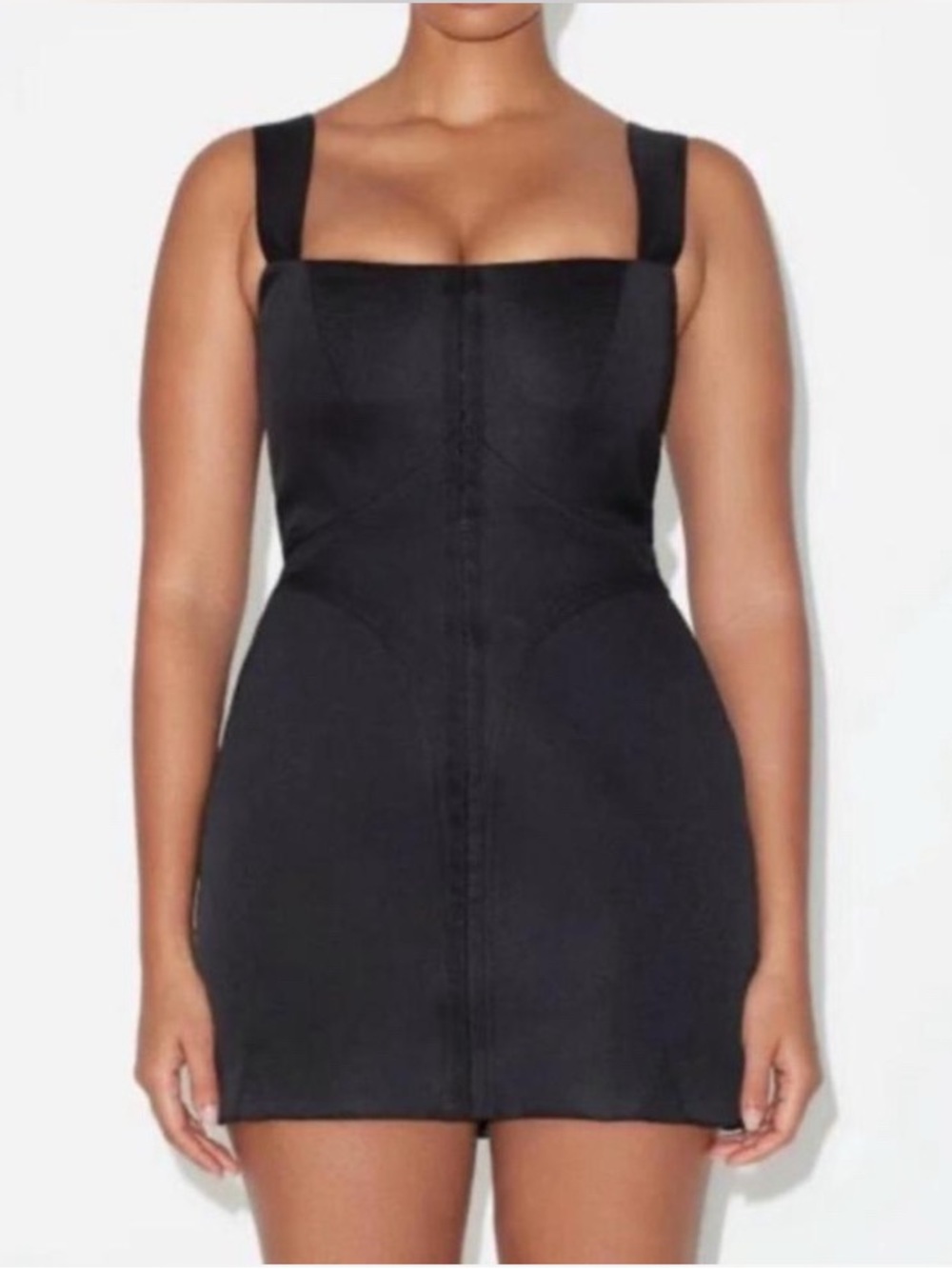 Khy x Dilara Findikoglu Black Satin Dress